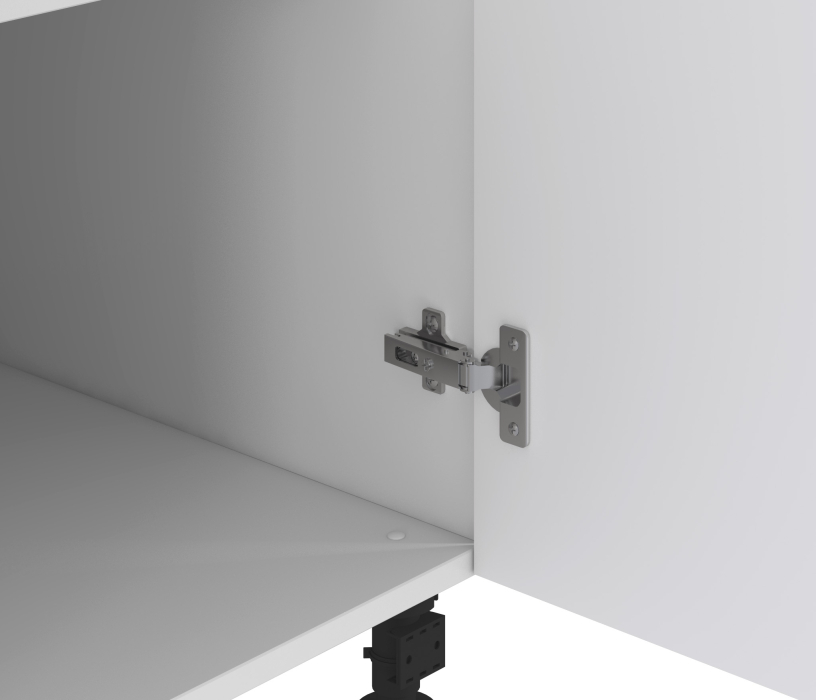 Регина, Регина РСДЯ-40 Шкаф-стол с ящ/1 дверь Белый/МДФ Белый матовый