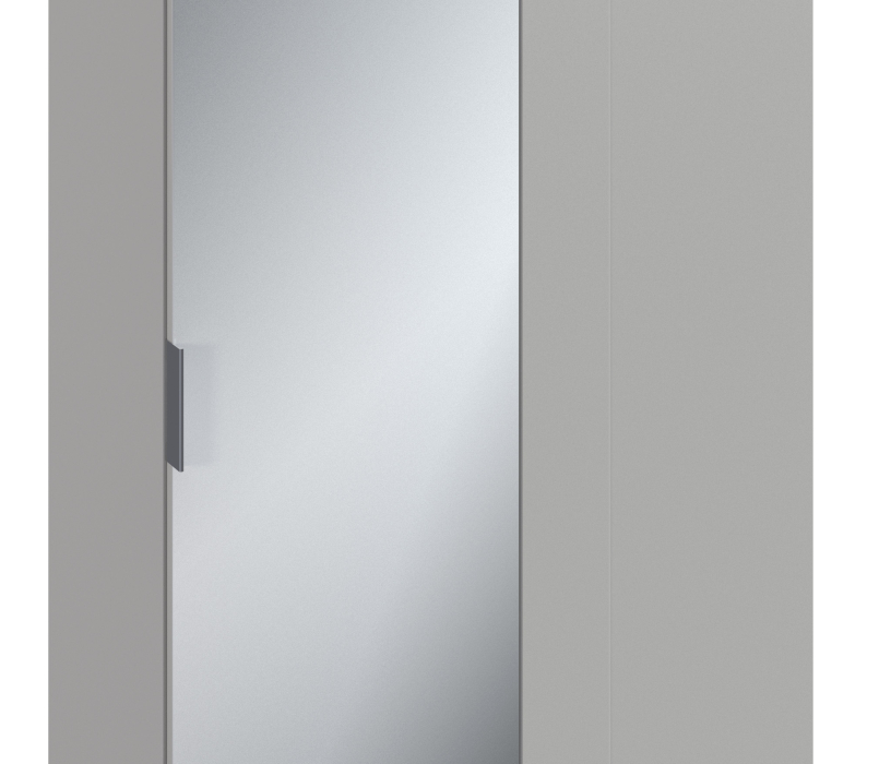 Шкафы распашные, Шкаф приставной Милан СБ-3258 Серый с зеркальным фасадом
