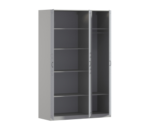 Шкаф трехдверный Макс 1500 мм, вариант №3 (ЛДСП/МДФ)