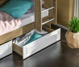 Илона (Прованс) СБ-2869 Кровать 2-х ярусная с лестницами