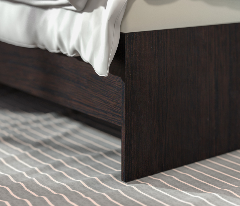 Кровати одноярусные, Терра СБ-2527 Кровать (900) Венге с основанием