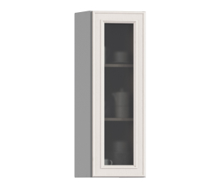 Классика шкаф навесной со стеклом 1 дв 28х93 см