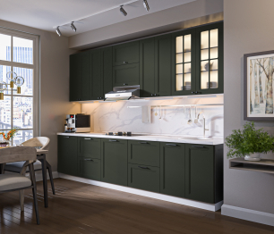 MODERN шкаф навесной со стеклом 1 дв 40х93 см