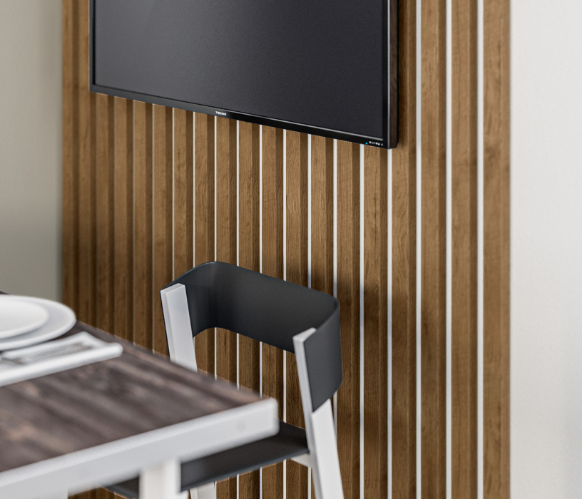 Декор для гостиной, Рейки декоративные интерьерные СБ-3425 Дуб Бунратти (6 шт)