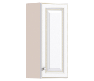 Регина РП-30 Полка Песочный/фасад Белое золото