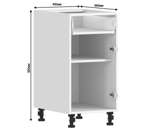 Регина корпус для стола 1ящ 1 дв 40х82 см