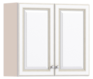 Регина РП-80 Полка с двумя фасадами Песочный/Белое золото