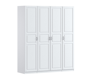 Шкаф четырехдверный Макс 2000 мм, вариант №3 (ЛДСП/МДФ)