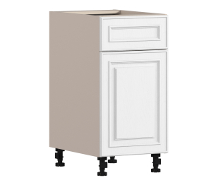 Регина РСДЯ-40 Шкаф-Стол с фасадом Песочный/МДФ Классика белый