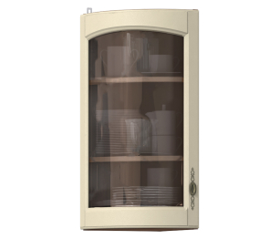 Регина РПТК-30/2 полка торцевая с витриной левая