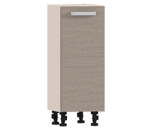 Стол торцевой Регина Песочный с фасадом Дуб Сантана Светлый