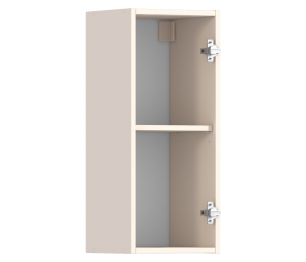 Полка с витриной Регина Песочный Дуб Сантана Темный  300