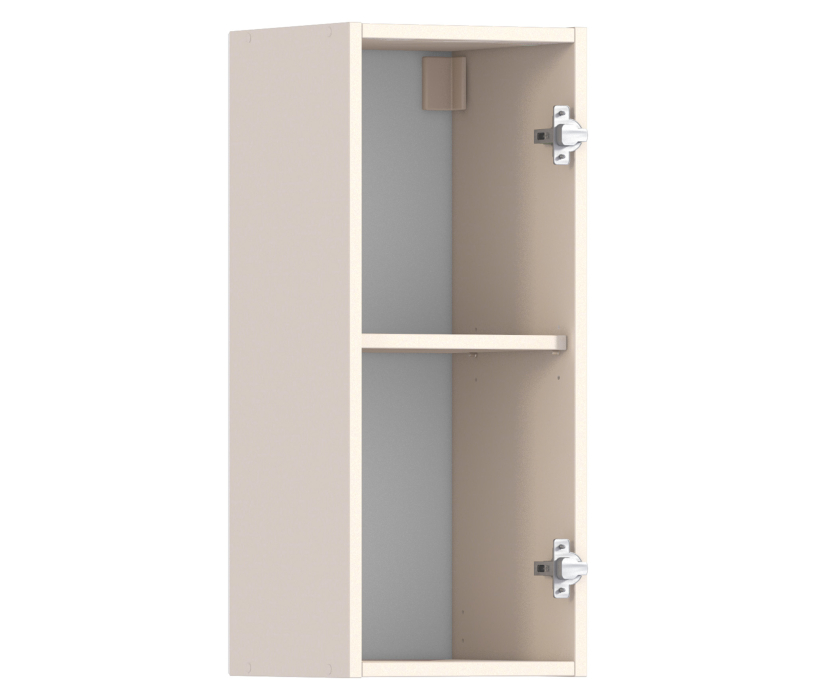 , Полка с витриной Регина Песочный Дуб Сантана Темный  300