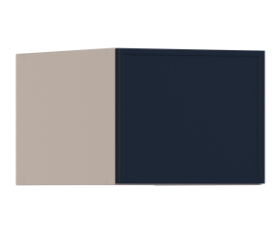Регина РПГ-245 Полка Песочный/МДФ Квадро Синий