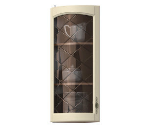 Регина РПТК-130 полка торцевая с гнутой витриной