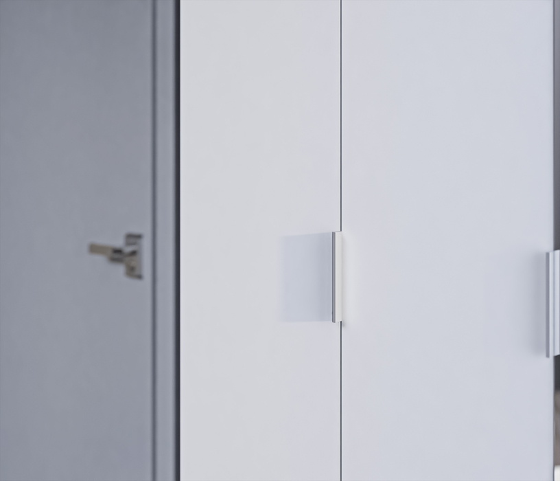 В спальню, Шкаф 5-ти дверный Николь СБ-2594/1 Белый