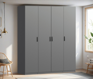 Шкаф четырехдверный Макс 2000 мм, вариант №3 (ЛДСП)