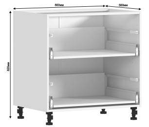 Регина корпус для стола 2 ящ 80х82 см