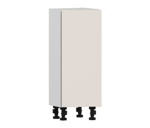 Регина РСТУ-30 Шкаф-стол торцевой Белый/ЛДСП Кашемир серый