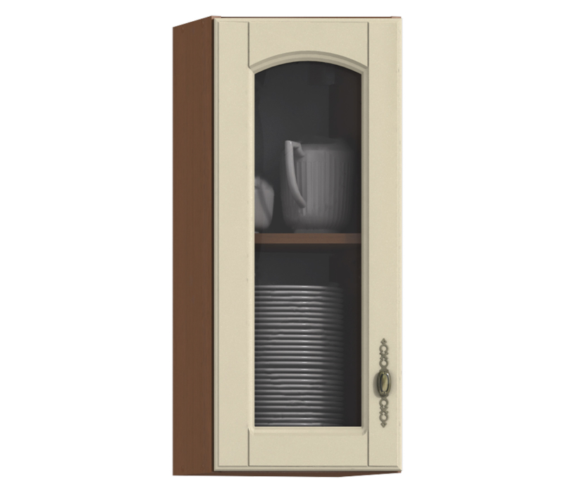 По категориям, Регина РПТУ-30/2  полка торцевая с витриной левая