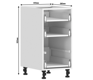 Регина корпус для стола 3 ящ 40х82 см