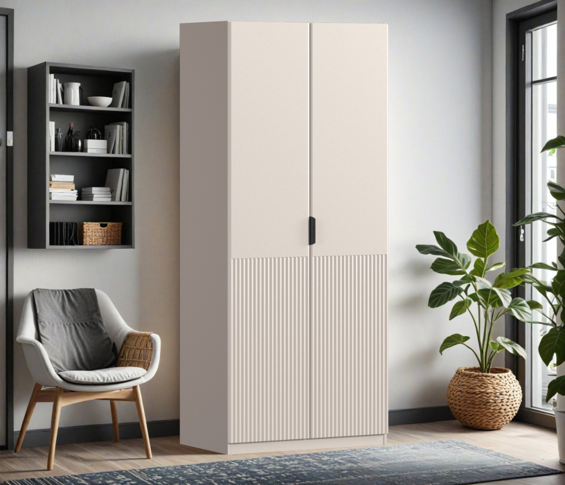 В спальню, Шкаф двухдверный Макс 1000 мм, вариант №5 (ЛДСП/МДФ)