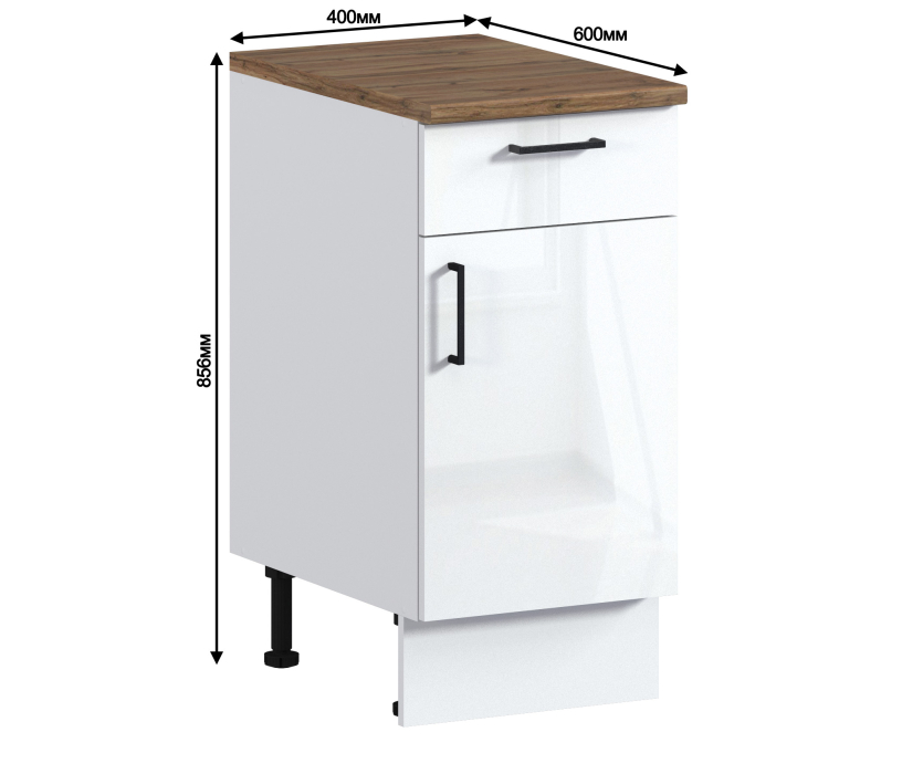 БЕРН, Берн стол 1 ящ, 1 дв, 40х86 см