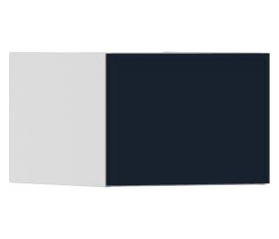 Регина РПГ-250 Полка Белый/МДФ Квадро Синий