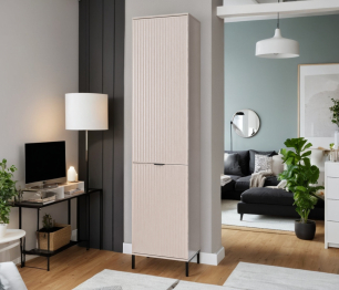 Шкаф-пенал Турин СБ-3568 Кашемир серый/МДФ Кашемир