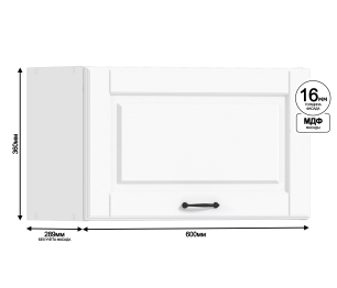 Регина шкаф навесной 1 дв 60х36 см