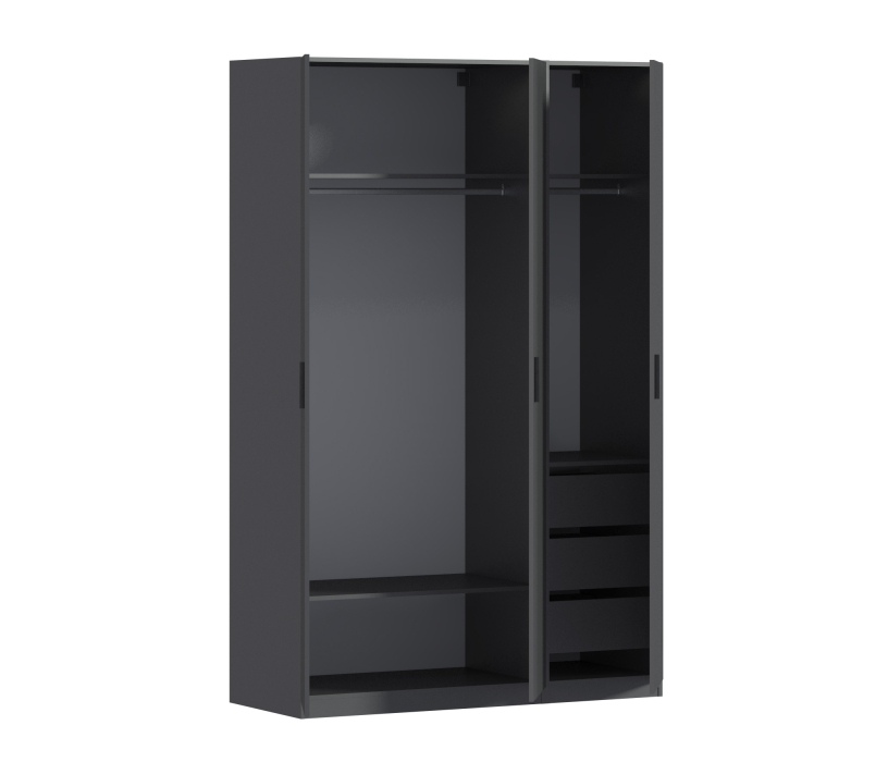 Для одежды, Шкаф трехдверный Макс 1500 мм, вариант №4 (ЛДСП)