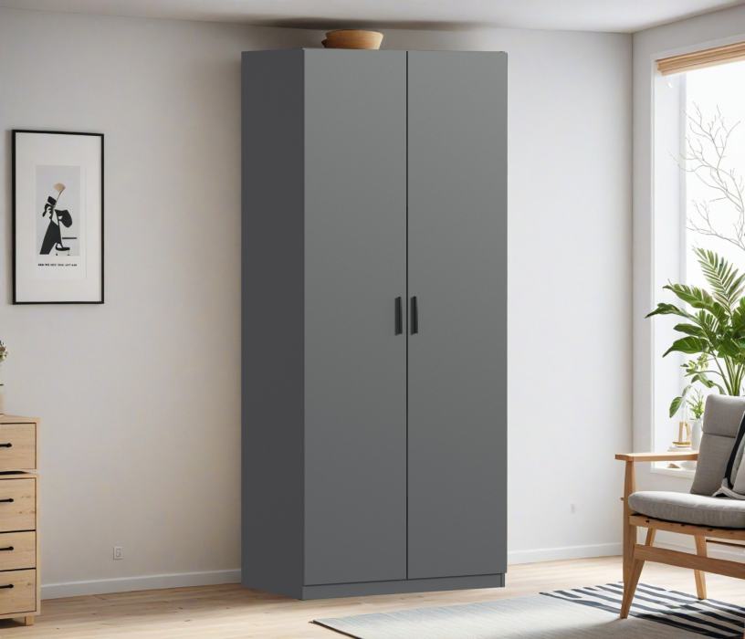 Для одежды, Шкаф двухдверный Макс 1000 мм, вариант №4 (ЛДСП)