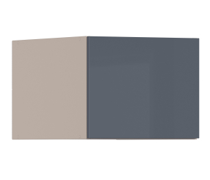 Регина РПГ-245 Полка Песочный/МДФ Графит глянец