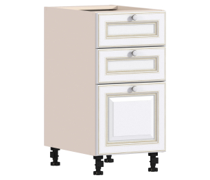 Регина РСЯ-40 Шкаф-стол с ящиками Песочный/Белое золото