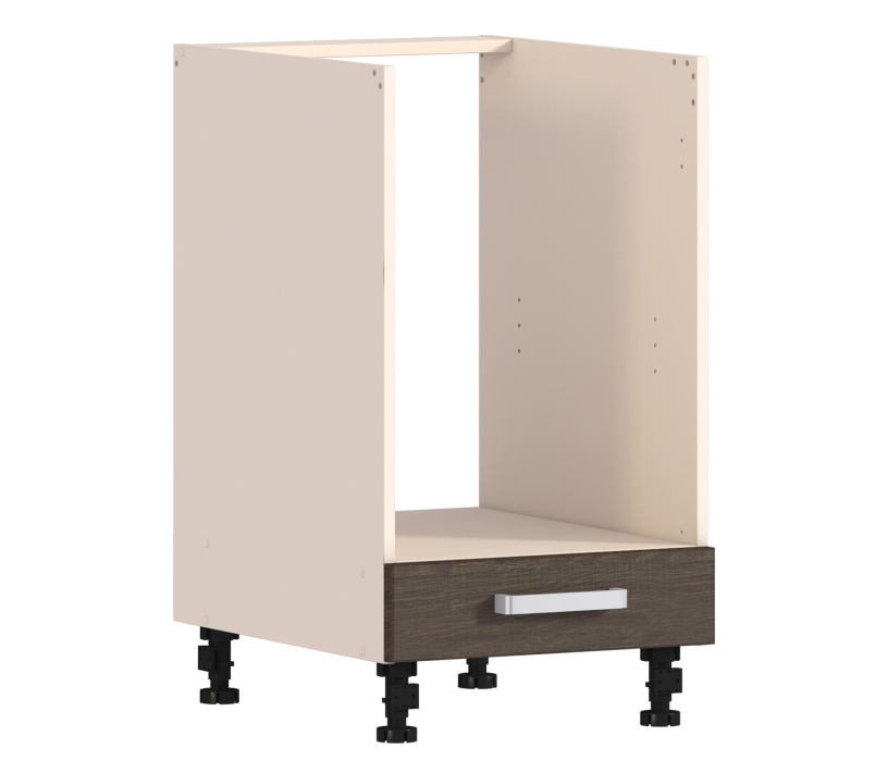 , Шкаф-стол под духовку Регина РСД-45 Песочный/Дуб Сантана Темный