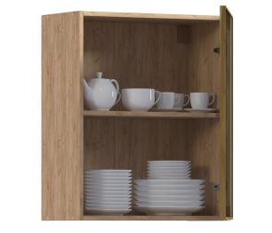 Навесной шкаф Регина РП-60 (Дуб Вотан/Витрина Золото)