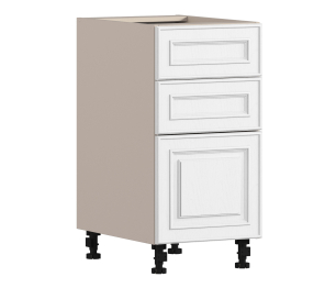 Регина РСЯТ-40 Шкаф-Стол с ящиками Песочный/МДФ Классика белый