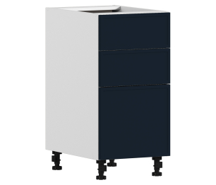 Регина РСЯ-40 Шкаф-стол с ящиками Белый/МДФ Квадро Синий