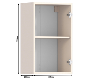 Регина РП-45 Полка Песочный/МДФ Бежевый Лев