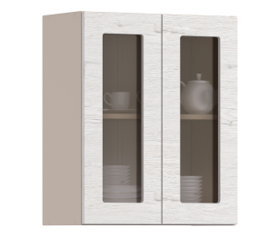 Регина шкаф навесной со стеклом 2 дв 60х72 см