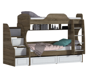 Илона (Прованс) СБ-2869 Кровать 2-х ярусная с лестницами