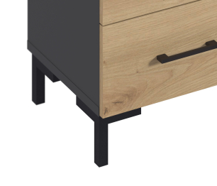 Тренд СБ-3459 Тумба Диамант серый/ЛДСП Лофт Дуб дикий