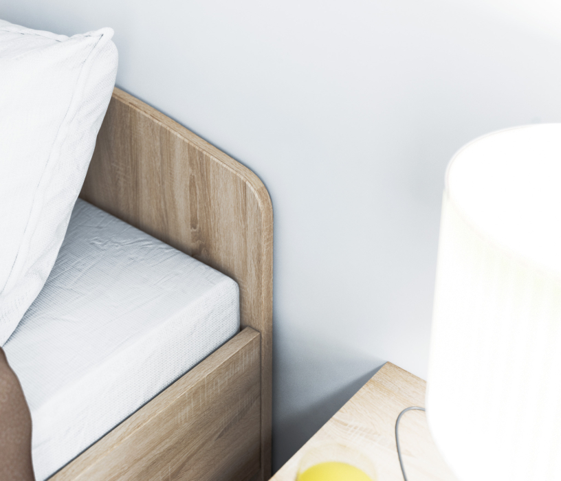 Кровати 160 см, Кито СБ-2301 Кровать (1600) Дуб Сонома с основанием