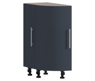 Регина РСТК-30 Шкаф-стол торцевой Песочный/МДФ Графит глянец