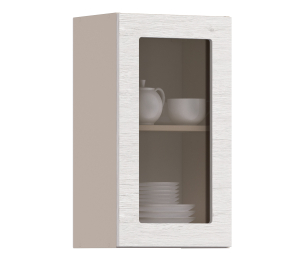 Регина шкаф навесной со стеклом 1 дв 40х72 см