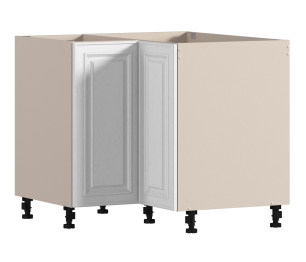 Регина РСУР/1-90 Шкаф-Стол угл равнст с фасадом Песочный/МДФ Классика белый