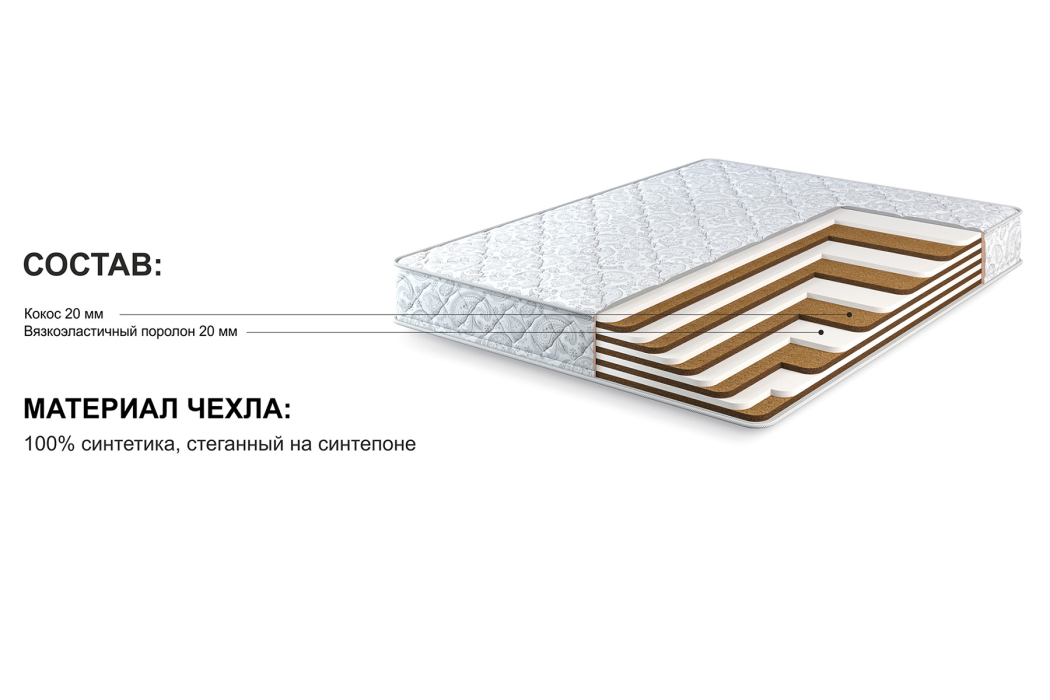 Другие размеры, Матрас Тропикана-Агама в чехле Magnetic 1400х1900