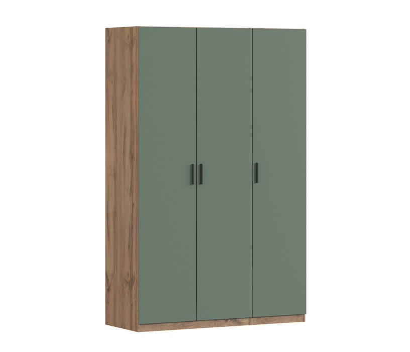 Для одежды, Шкаф трехдверный Макс 1500 мм, вариант №1 (ЛДСП, корпус дуб вотан)