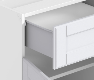 Регина РСДЯ-40 Шкаф-стол с ящ/1 дверь Белый/МДФ Белый матовый