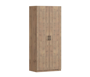 Шкаф двухдверный Макс 1000 мм, вариант №2 (ЛДСП, корпус дуб вотан)